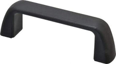 J.W. Winco - 4.61" Center to Center, Black Matte Finish Plastic Pull Handle - 1.57" High - Makers Industrial Supply