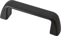 J.W. Winco - 110mm Center to Center, Black Matte Finish Plastic Pull Handle - 32mm Long, 40mm High - Makers Industrial Supply