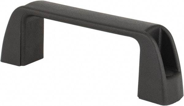 J.W. Winco - 3.68" Center to Center, Black Matte Finish Plastic Pull Handle - 1.18" Long, 1.42" High - Makers Industrial Supply