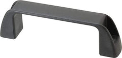 J.W. Winco - 5.2" Center to Center, Black Matte Finish Plastic Pull Handle - 1.46" Long, 1.77" High - Makers Industrial Supply