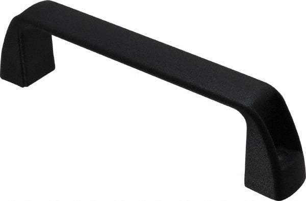 J.W. Winco - 7.05" Center to Center, Black Matte Finish Plastic Pull Handle - 1.65" Long, 1.97" High - Makers Industrial Supply