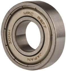 SKF - 1/2" Bore Diam, 1-1/8" OD, Double Shield Deep Groove Radial Ball Bearing - 5/16" Wide, 1 Row, Round Bore, 540 Lb Static Capacity, 1,140 Lb Dynamic Capacity - Makers Industrial Supply