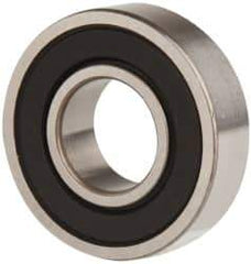 SKF - 1/2" Bore Diam, 1-1/8" OD, Double Seal Deep Groove Radial Ball Bearing - 5/16" Wide, 1 Row, Round Bore, 540 Lb Static Capacity, 1,140 Lb Dynamic Capacity - Makers Industrial Supply