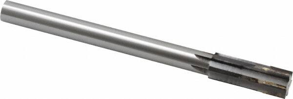 Made in USA - 0.8471 to 0.878" Diam, 3/4" Diam Shank, 2-5/8" Flute, Semi Finish Semi Ground Chucking Reamer - Makers Industrial Supply