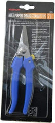 Value Collection - 3" LOC, 7-1/2" OAL Light Duty Shears - Ambidextrous, Plastic Straight Handle, For General Purpose Use - Makers Industrial Supply