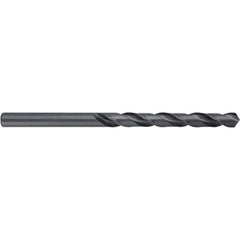 Taper Length Drill Bit: 0.8750″ Dia, 118 ° Black Oxide Finish, 6.125″ Flute Length, RH Cut, Spiral Flute, Straight Shank, Series 525