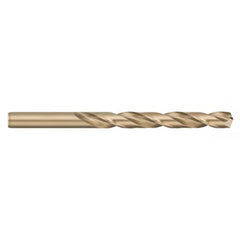 Titan USA - Jobber Length Drill Bits; Drill Bit Size (Wire): #34 ; Drill Bit Size (Decimal Inch): 0.1110 ; Drill Point Angle: 135 ; Drill Bit Material: Cobalt ; Drill Bit Finish/Coating: Uncoated ; Flute Type: Spiral - Exact Industrial Supply