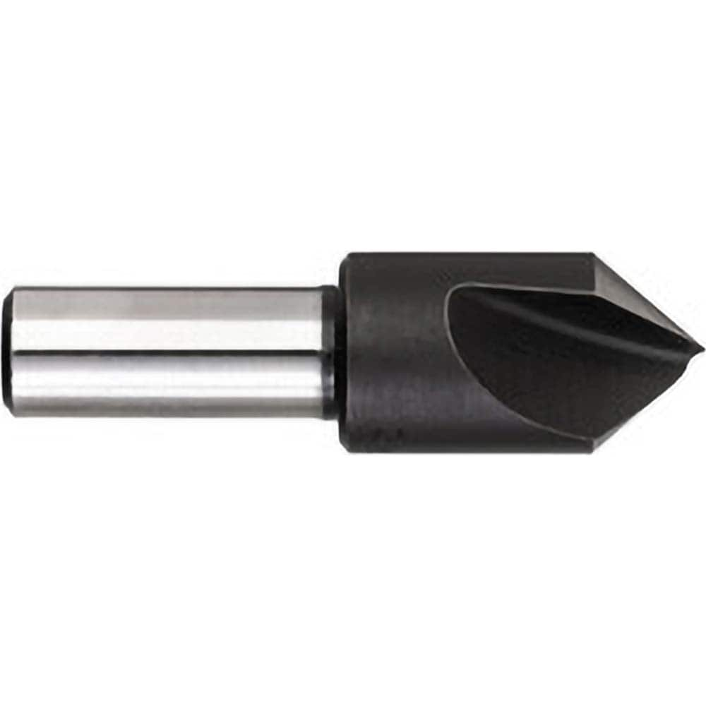 Titan USA - Countersinks; Head Diameter (Inch): 1/2 ; Head Diameter (Decimal Inch): 0.5000 ; Number of Flutes: 1 ; Included Angle: 60 ; Countersink Material: Solid Carbide ; Countersink Finish/Coating: Uncoated - Exact Industrial Supply