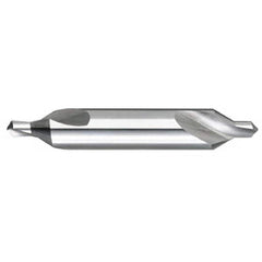 Titan USA - Combination Drill & Countersinks; Material: High Speed Steel ; Included Angle: 60 ; Trade Size: #3 ; Body Diameter (Inch): 1/4 ; Body Diameter (Decimal Inch): 1/4 ; Overall Length (Inch): 2 - Exact Industrial Supply