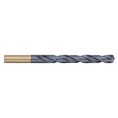 Jobber Length Drill Bit: 0.281″ Dia, 135 °, Cobalt AlTiN Finish, Right Hand Cut, Spiral Flute, Straight-Cylindrical Shank