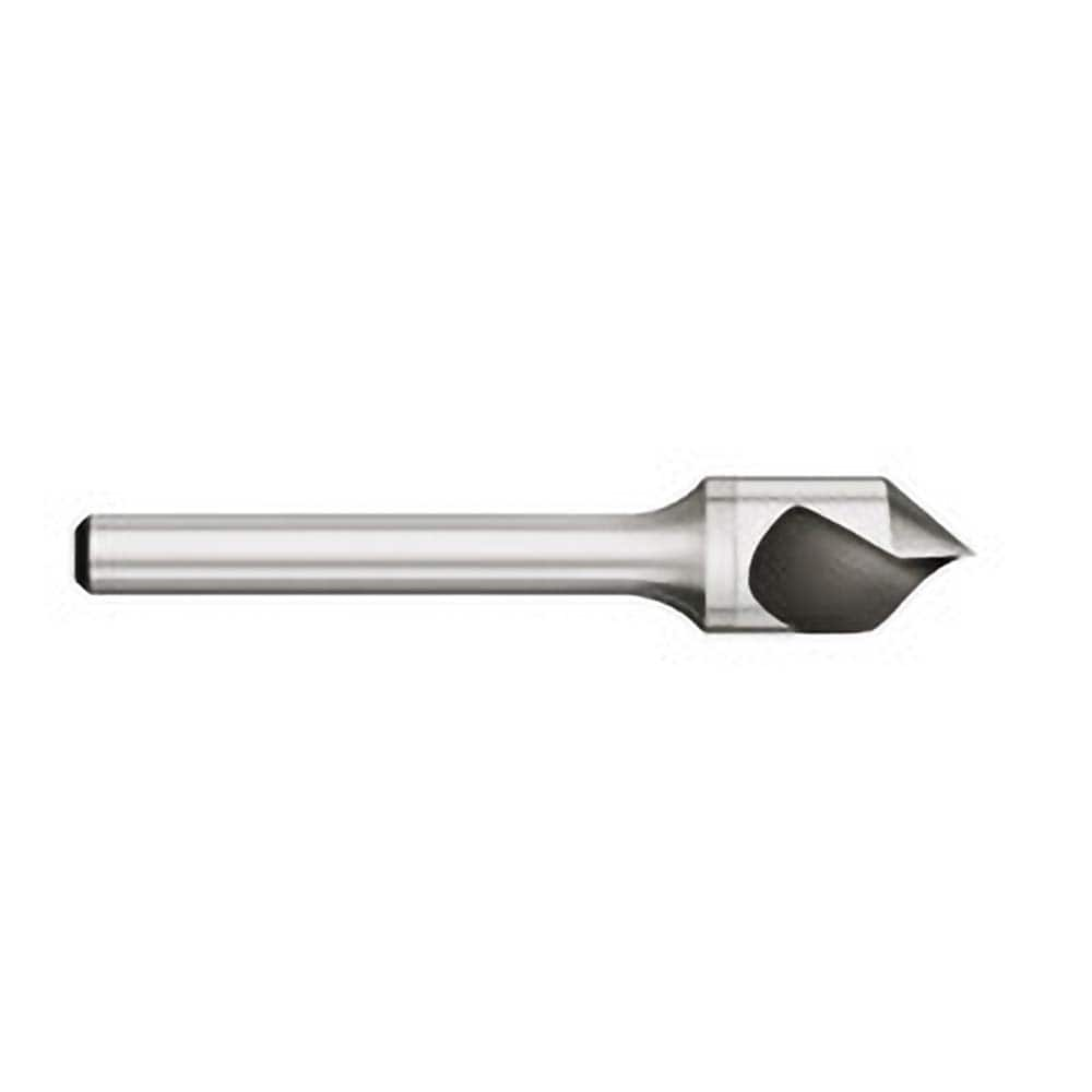 Titan USA - Countersinks; Head Diameter (Inch): 5/8 ; Head Diameter (Decimal Inch): 0.6250 ; Number of Flutes: 1 ; Included Angle: 60 ; Countersink Material: Solid Carbide ; Countersink Finish/Coating: Uncoated - Exact Industrial Supply