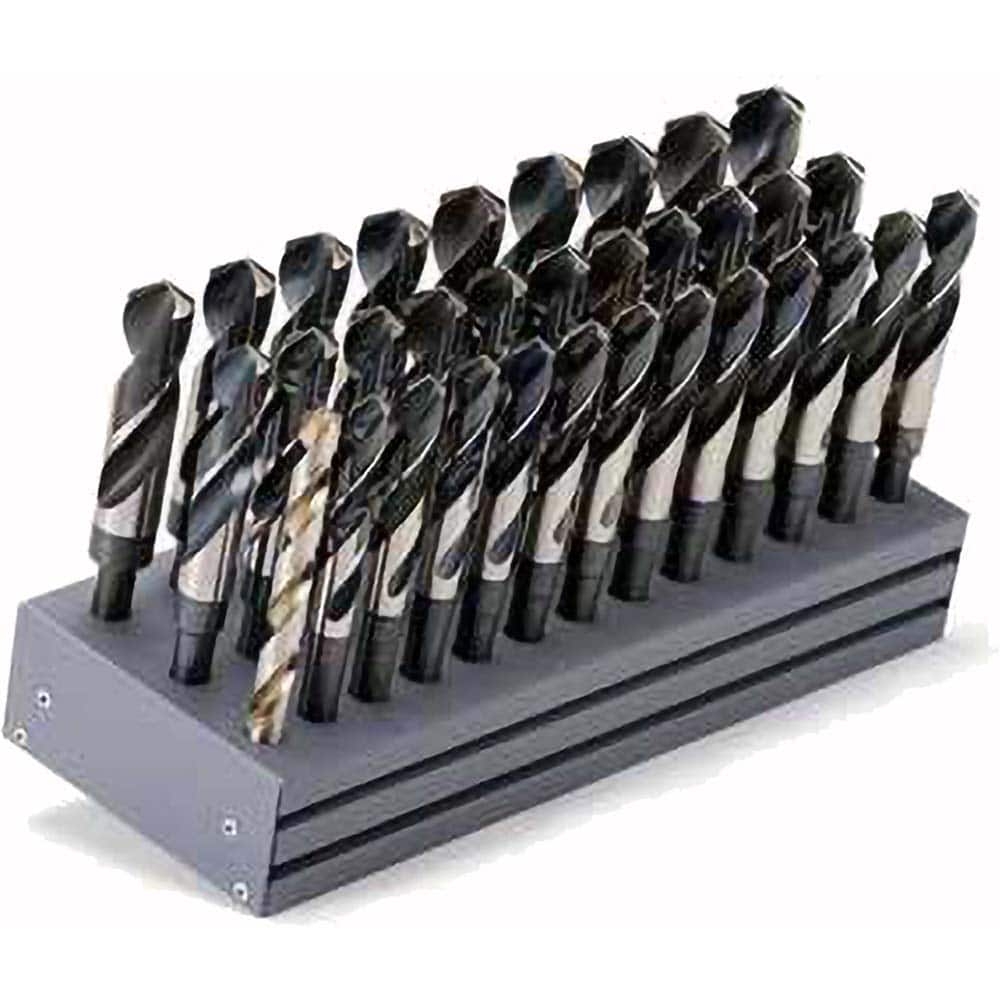 Titan USA - Drill Bit Sets; System of Measurement: Inch ; Drill Bit Material: High Speed Steel ; Drill Bit Set Type: Reduced Shank Drill Bits ; Minimum Drill Bit Size (Decimal Inch): .5000 ; Minimum Drill Bit Size (Inch): 1/2 ; Maximum Drill Bit Size (De - Exact Industrial Supply