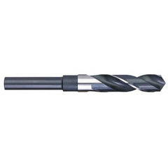 Titan USA - 61/64" 118° 1/2" Shank Uncoated High Speed Steel Silver & Deming Reduced Shank Drill Bit - Exact Industrial Supply