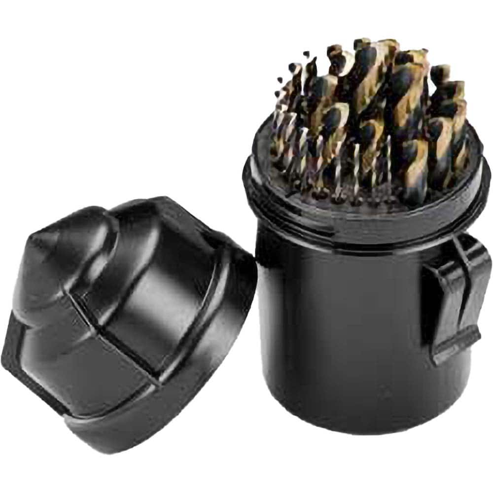 Titan USA - Drill Bit Sets; System of Measurement: Inch ; Drill Bit Material: High Speed Steel ; Drill Bit Set Type: Jobber Length Drill Bits ; Minimum Drill Bit Size (Decimal Inch): 0.0625 ; Minimum Drill Bit Size (Inch): 1/16 ; Maximum Drill Bit Size ( - Exact Industrial Supply