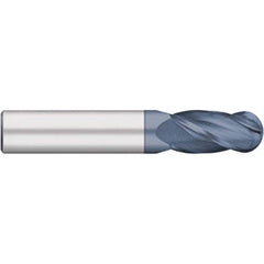 Titan USA - Ball End Mills; Mill Diameter (Decimal Inch): 0.4219 ; Number of Flutes: 4 ; Length of Cut (Inch): 1 ; Length of Cut (Decimal Inch): 1.0000 ; Material: Solid Carbide ; Overall Length (Inch): 2-3/4 - Exact Industrial Supply