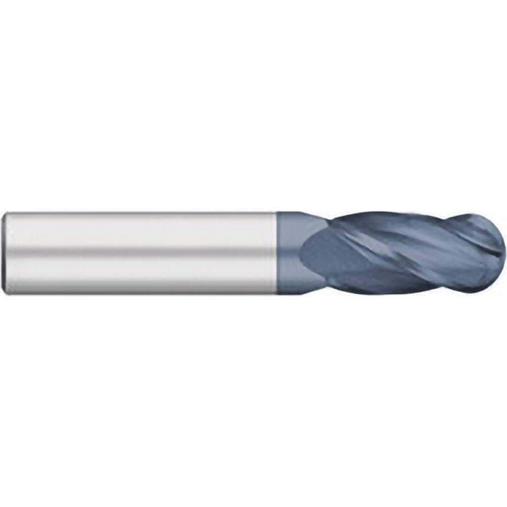 Titan USA - Ball End Mills; Mill Diameter (Decimal Inch): 0.4688 ; Number of Flutes: 4 ; Length of Cut (Inch): 1 ; Length of Cut (Decimal Inch): 1.0000 ; Material: Solid Carbide ; Overall Length (Inch): 3 - Exact Industrial Supply