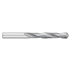 Jobber Length Drill Bit: 0.234″ Dia, 118 °, Solid Carbide Bright/Uncoated, Right Hand Cut, Spiral Flute, Straight-Cylindrical Shank