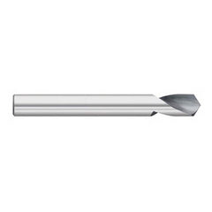 Titan USA - Spotting Drills; Body Diameter (Inch): 3/8 ; Body Diameter (Decimal Inch): 3/8 ; Drill Point Angle: 142 ; Spotting Drill Material: Solid Carbide ; Spotting Drill Finish/Coating: Uncoated ; Overall Length (Inch): 3 - Exact Industrial Supply