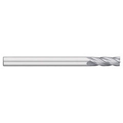 Titan USA - Square End Mills; Mill Diameter (Inch): 1/4 ; Mill Diameter (Decimal Inch): 0.2500 ; Number of Flutes: 4 ; Length of Cut (Inch): 1-1/2 ; Length of Cut (Decimal Inch): 1.5000 ; Material: Solid Carbide - Exact Industrial Supply