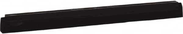 Vikan - 20" Foam Rubber Blade Squeegee Refill - Double Edge, Black, Plastic Holder - Makers Industrial Supply