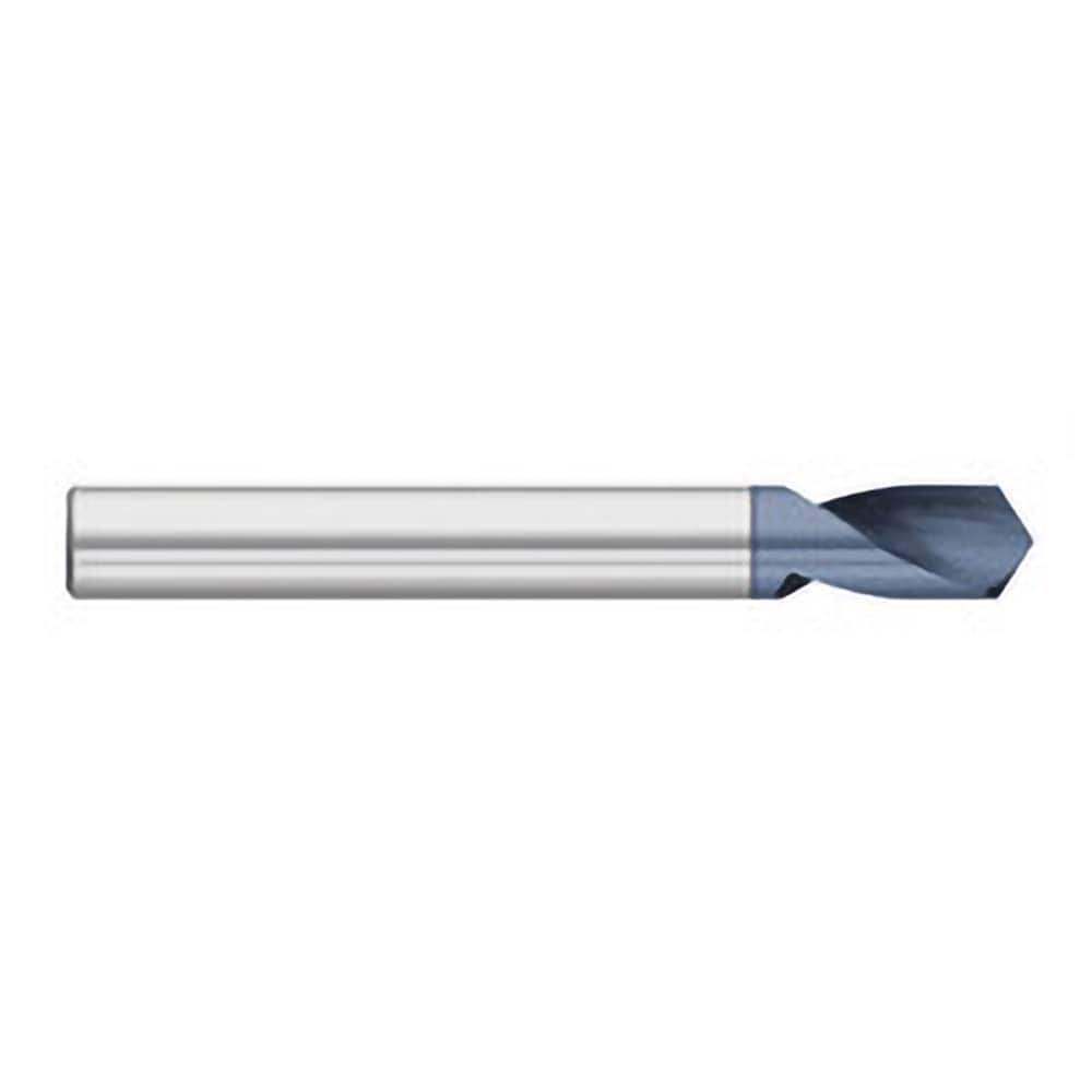 Titan USA - Spotting Drills; Body Diameter (Inch): 1/4 ; Body Diameter (Decimal Inch): 1/4 ; Drill Point Angle: 120 ; Spotting Drill Material: Solid Carbide ; Spotting Drill Finish/Coating: AlTiN ; Overall Length (Inch): 3 - Exact Industrial Supply