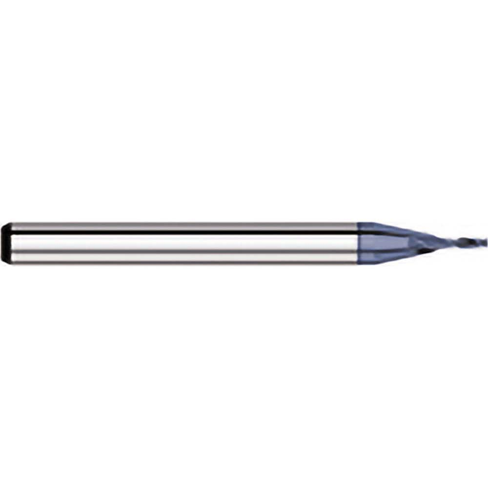 Titan USA - Square End Mills; Mill Diameter (Decimal Inch): 0.0110 ; Number of Flutes: 2 ; Length of Cut (Decimal Inch): 0.0330 ; Material: Solid Carbide ; Finish/Coating: AlTiN ; Shank Diameter (Inch): 1/8 - Exact Industrial Supply