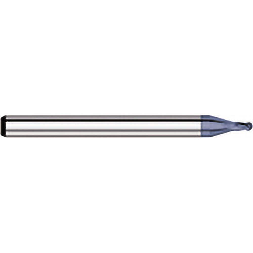 Titan USA - Ball End Mills; Mill Diameter (Inch): 5/64 ; Mill Diameter (Decimal Inch): 0.0780 ; Number of Flutes: 4 ; Length of Cut (Decimal Inch): 0.1170 ; Material: Solid Carbide ; Overall Length (Inch): 1-1/2 - Exact Industrial Supply