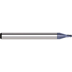 Titan USA - Ball End Mills; Mill Diameter (Inch): 5/64 ; Mill Diameter (Decimal Inch): 0.0780 ; Number of Flutes: 4 ; Length of Cut (Decimal Inch): 0.1170 ; Material: Solid Carbide ; Overall Length (Inch): 1-1/2 - Exact Industrial Supply