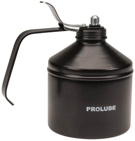 PRO-LUBE - 1,000 mL Capcity, 9" Long Rigid Spout, Lever-Type Oiler - Steel Pump, Steel Body, Powder Coated - Makers Industrial Supply