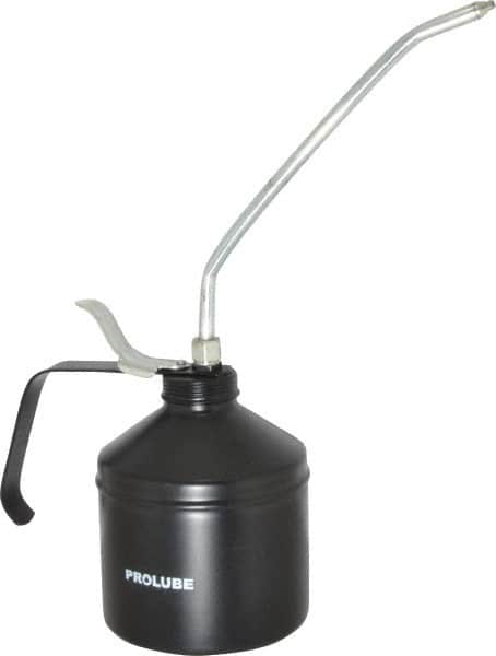 PRO-LUBE - 1,000 mL Capcity, 9" Long Rigid Spout, Lever-Type Oiler - Steel Pump, Steel Body, Powder Coated - Makers Industrial Supply