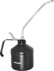 PRO-LUBE - 1,000 mL Capcity, 9" Long Rigid Spout, Lever-Type Oiler - Steel Pump, Steel Body, Powder Coated - Makers Industrial Supply