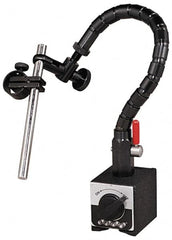 Flexbar - 65 Lb Magnetic Force, Fine Adjustment Indicator Positioner & Holder with Base - Flexible Arm, Rectangular Base, 2-5/8" Base Height, 2-1/4" Base Length, 2" Base Width - Makers Industrial Supply