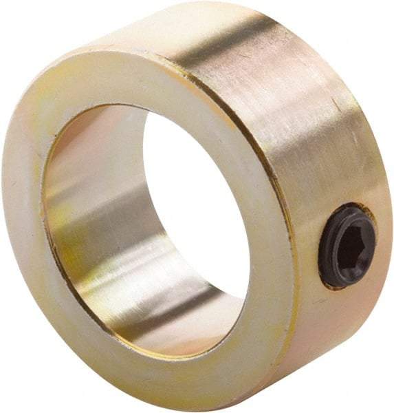 Climax Metal Products - 5/16" Bore, Steel, Set Screw Shaft Collar - 5/8" Outside Diam, 5/16" Wide - Makers Industrial Supply