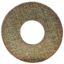 Made in USA - #2 Screw, Grade 1008/1010 Steel Standard Flat Washer - 0.094" ID x 1/4" OD, 0.018" Thick, Cadmium-Plated Finish, Meets Military Specifications - Makers Industrial Supply