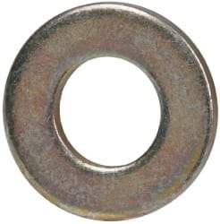 Made in USA - #8 Screw, Grade 1008/1010 Steel Standard Flat Washer - 0.188" ID x 3/8" OD, 0.042" Thick, Cadmium-Plated Finish, Meets Military Specifications - Makers Industrial Supply