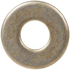 Made in USA - #10 Screw, Grade 1008/1010 Steel Standard Flat Washer - 0.219" ID x 1/2" OD, 0.048" Thick, Cadmium-Plated Finish, Meets Military Specifications - Makers Industrial Supply