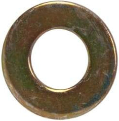 Made in USA - 5/16" Screw, Grade 1008/1010 Steel Standard Flat Washer - 0.344" ID x 0.688" OD, 0.06" Thick, Cadmium-Plated Finish, Meets Military Specifications - Makers Industrial Supply