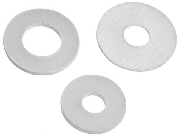 Made in USA - 1/4" Screw, Grade G10 Fiberglass Standard Flat Washer - 1/4" ID x 1/2" OD, 0.031" Thick, Plain Finish - Makers Industrial Supply