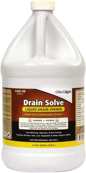 Nu-Calgon - 1 Gal Liquid Drain Cleaner - Unscented, Bottle - Makers Industrial Supply