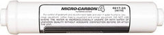 Nu-Calgon - 2.59" OD, 20µ, 6R Micromet Inline Cartridge Filter that Removes Silt, Sediment & Chlorine - 13" Long, Reduces Sediments, Tastes, Odors, Chlorine & Scale - Makers Industrial Supply