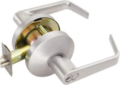 Falcon - Medium Duty Classroom Lever Lockset - 2-3/4" Back Set, For Best/ Falcon I/C-Core Cylinder, Satin Chrome Finish - Makers Industrial Supply