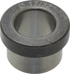 Value Collection - Type H, 17/32" Inside Diam, Head, Press Fit Drill Bushing - 3/4" Body Outside Diam, 3/8" Length Under Head, Steel - Makers Industrial Supply