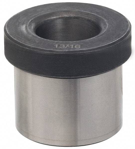 Value Collection - Type H, 27/64" Inside Diam, Head, Press Fit Drill Bushing - 5/8" Body Outside Diam, 1/4" Length Under Head, Steel - Makers Industrial Supply