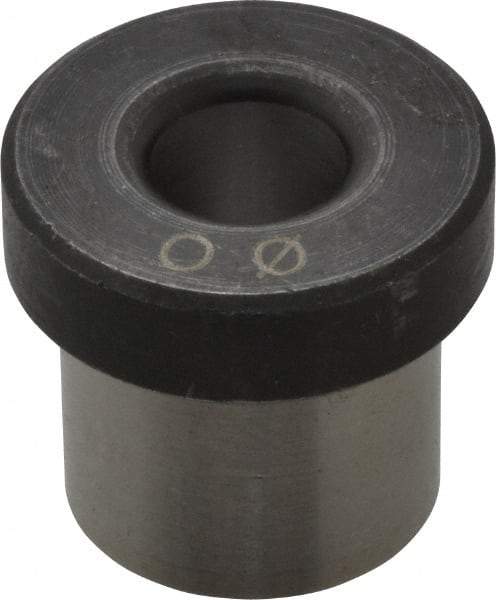 Value Collection - Type H, Letter O Inside Diam, Head, Press Fit Drill Bushing - 5/8" Body Outside Diam, 1/2" Length Under Head, Steel - Makers Industrial Supply