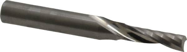 Onsrud - 3/16" Cutting Diam x 5/8" Length of Cut, 1 Flute, Upcut Spiral Router Bit - Uncoated, Right Hand Cut, Solid Carbide, 2" OAL x 1/4" Shank Diam, Single Edge, 21° Helix Angle - Makers Industrial Supply