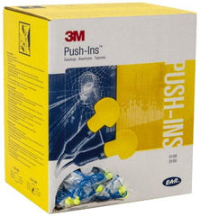 3M - Reusable, Corded, 28 dB Earplugs - Yellow, 500 Pairs - Makers Industrial Supply