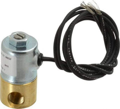 KIP - 1/4" Port, Direct Acting, Brass Solenoid Valve - Normally Closed, 100 Max PSI, Buna-N Seal - Makers Industrial Supply