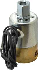 KIP - 1/4" Port, Direct Acting, Brass Solenoid Valve - Normally Closed, 125 Max PSI, Buna-N Seal - Makers Industrial Supply