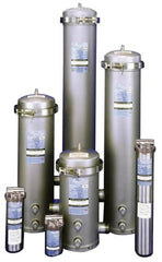 3M Aqua-Pure - 3 Inch Pipe, 150 No. Flange End Connections, 9-3/4 Inch Long Cartridge, 50.63 Inch Long, Cartridge Filter Housing without Cartridge - 36 Cartridges, 288 Max GPM Flow Rate, 150 psi Max Working Pressure, 304 Grade, Commercial Filter Housing - Makers Industrial Supply