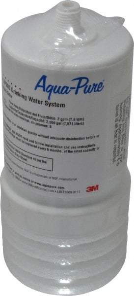 3M Aqua-Pure - 3-1/16" OD, 5µ, Cellulose Fiber 2/Pk. Replacement Cartridge for AP200 - 6-15/16" Long, Reduces Sediments, Tastes, Odors & Chlorine - Makers Industrial Supply